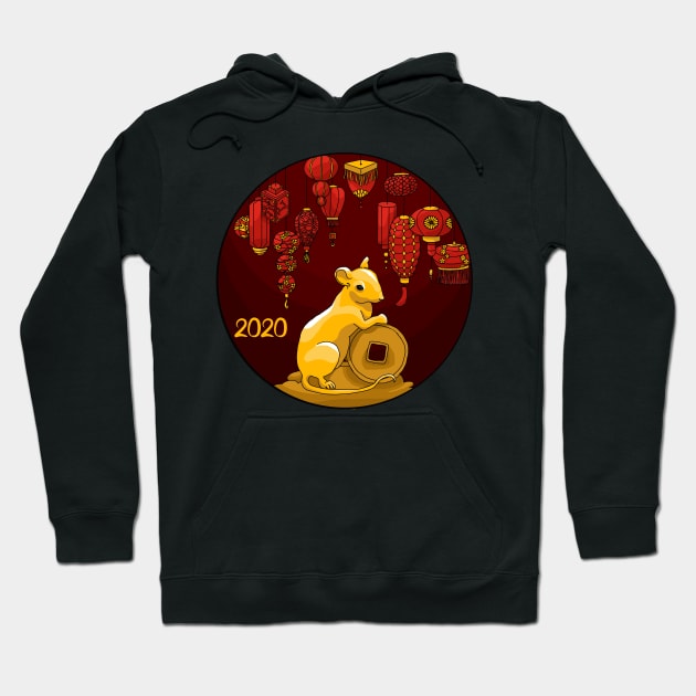 Chinese new year -  Year of the Rat 2020 Hoodie by HighFives555